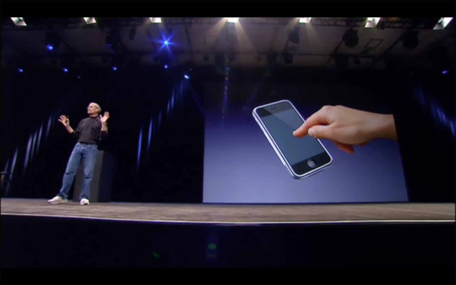 ［図4］　iPhone 1 - Steve Jobs MacWorld keynote in 2007 - Full Presentation, 80 mins のスクリーンショット